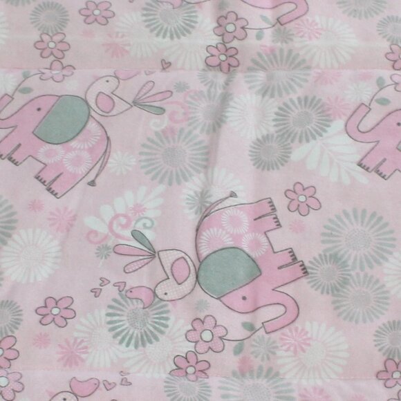 𝅺homemade quilt New elephant themed with other fun prints. 32*40" - Picture 12 of 12